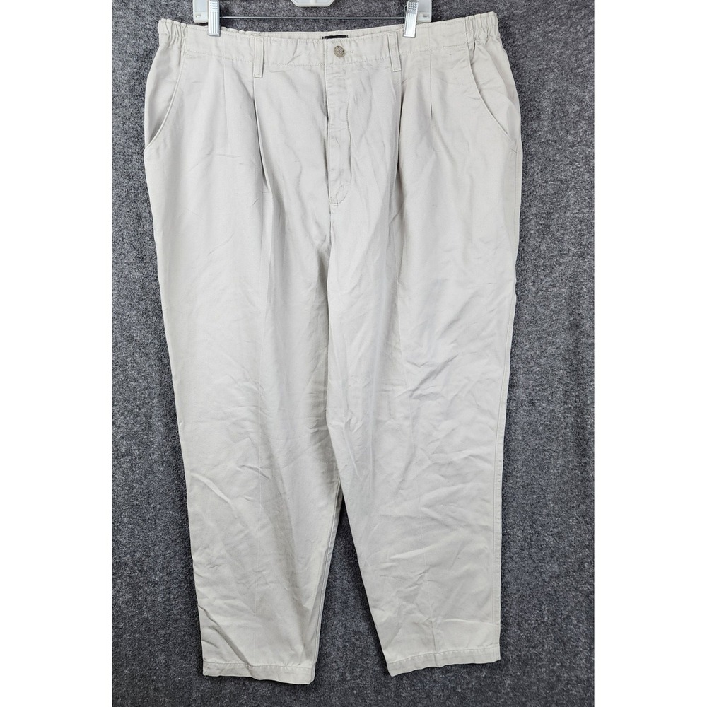 Lee Chino Pants Women 24W Khaki Pleated Wrinkle Free High Rise Tapered Casual